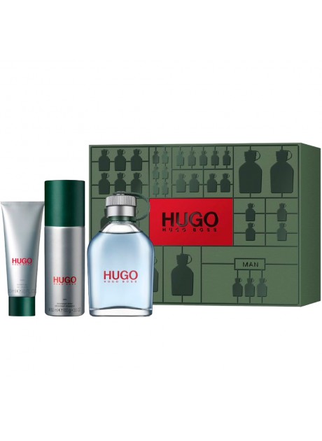 Cofre Hugo Boss HUGO Man edt 125 ml+Gel Ducha 50ml+Desodorante Spray 150ml