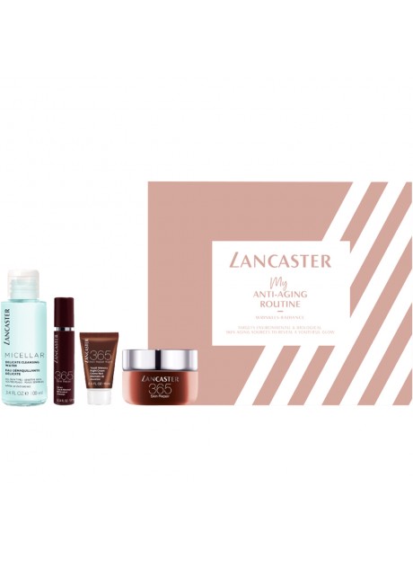 Cofre Lancaster 365 SKIN REPAIR Crema Día SPF15 50 ml+Contorno De Ojos 3ml+Serum 10ml+Limpiador 100ml