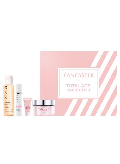 Cofre Lancaster TOTAL AGE CORRECTION Crema Noche 50 ml+Crema Día 3ml+Sérum 10ml+Limpiador Express 100ml