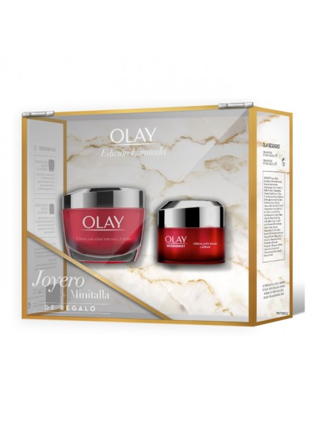 Cofre OLAY REGENERIST Crema Día Anti-edad Intensiva 3 Áreas 50ml+Olay Regenerist Día 15ml