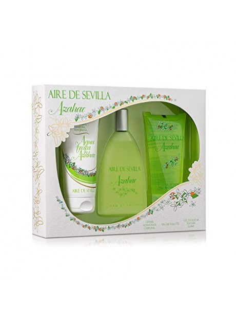 Cofre Aire de Sevilla AZAHAR Woman edt 150ml+Loción Corporal 150ml+Gel de Ducha 150ml