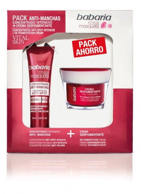Pack Babaria ROSA MOSQUETA Vital Skin Concentrado Anti-Manchas Intensivo 30ml+Crema Despigmentante 50ml 
