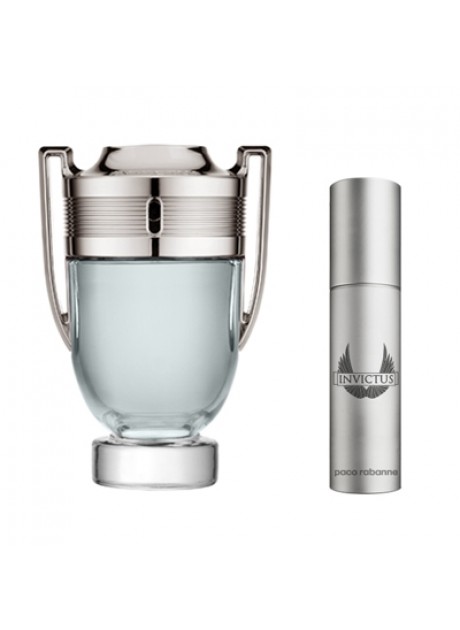 Cofre Paco Rabanne INVICTUS Men edt 100 ml+Mini edt 10ml