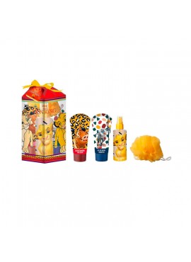Cofre Disney EL REY LEON edt 100ml+Gel Ducha 100ml+Loción Corporal 100ml+Esponja