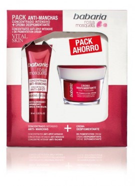 Pack Babaria ROSA MOSQUETA Vital Skin Concentrado Anti-Manchas Intensivo 30ml+Crema Despigmentante 50ml 