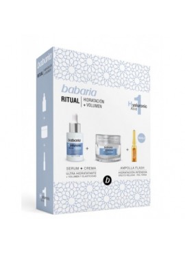 Estuche Babaria ACIDO HIALURONICO Sérum 30ml+Crema Ácido Hialurónico 50ml+Ampolla 2ml