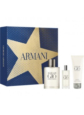 Cofre Armani ACQUA DI GIO Men edt 100 ml+Mini edt 15ml+Gel Ducha 75ml
